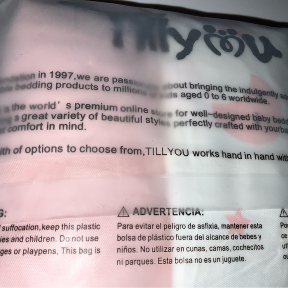 TILLYOU 1 Pink 1 white/pink Fitted Crib Sheets 28inx52in x 8in 100% Cotton, New - Picture 6 of 16